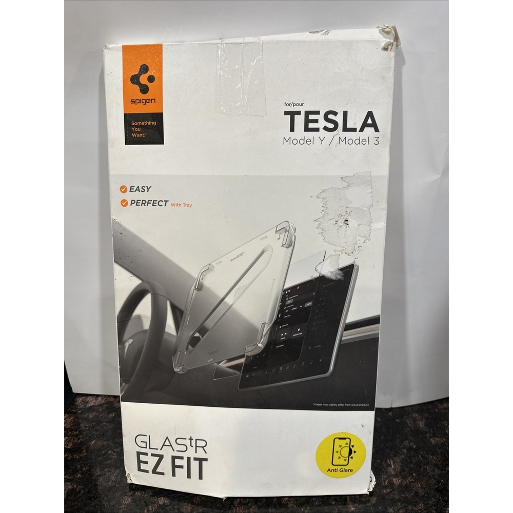 Spigen Glas.tR EZ Fit Screen Protector Tesla Model 3 Model Y Matte AGL07152
